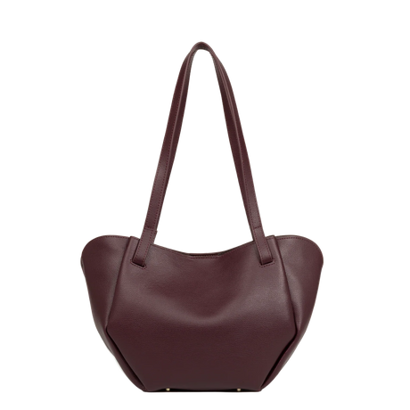 LANCASTER - Sac cabas épaule Lancaster Sierra Haus en cuir grainé bordeaux