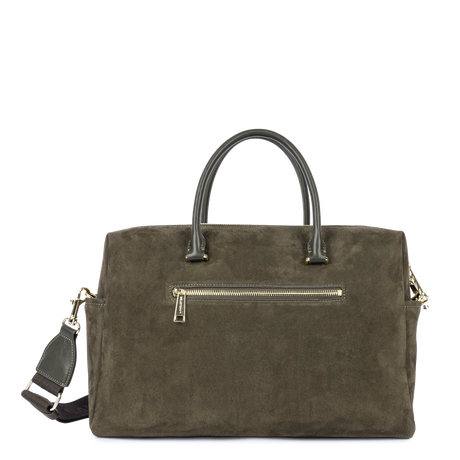 Porte document cuir velours Khaki Lancaster – vue 2