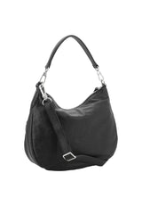 Sac porté épaule en cuir effet délavé Cargo Medium Noir Abro – vue 2