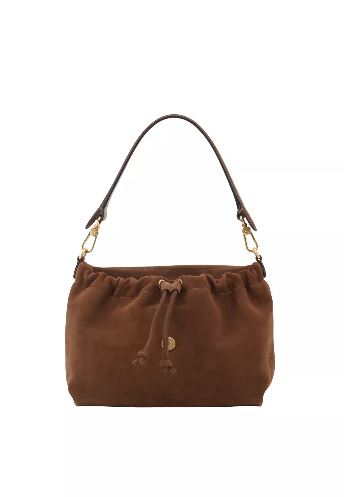 Sac porté épaule en daim Temi Medium Brun Abro – vue 2