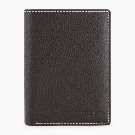 Portefeuille moyen Charles Marron café craie Le Tanneur