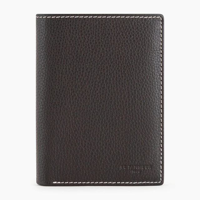 Portefeuille moyen Charles Marron café craie Le Tanneur