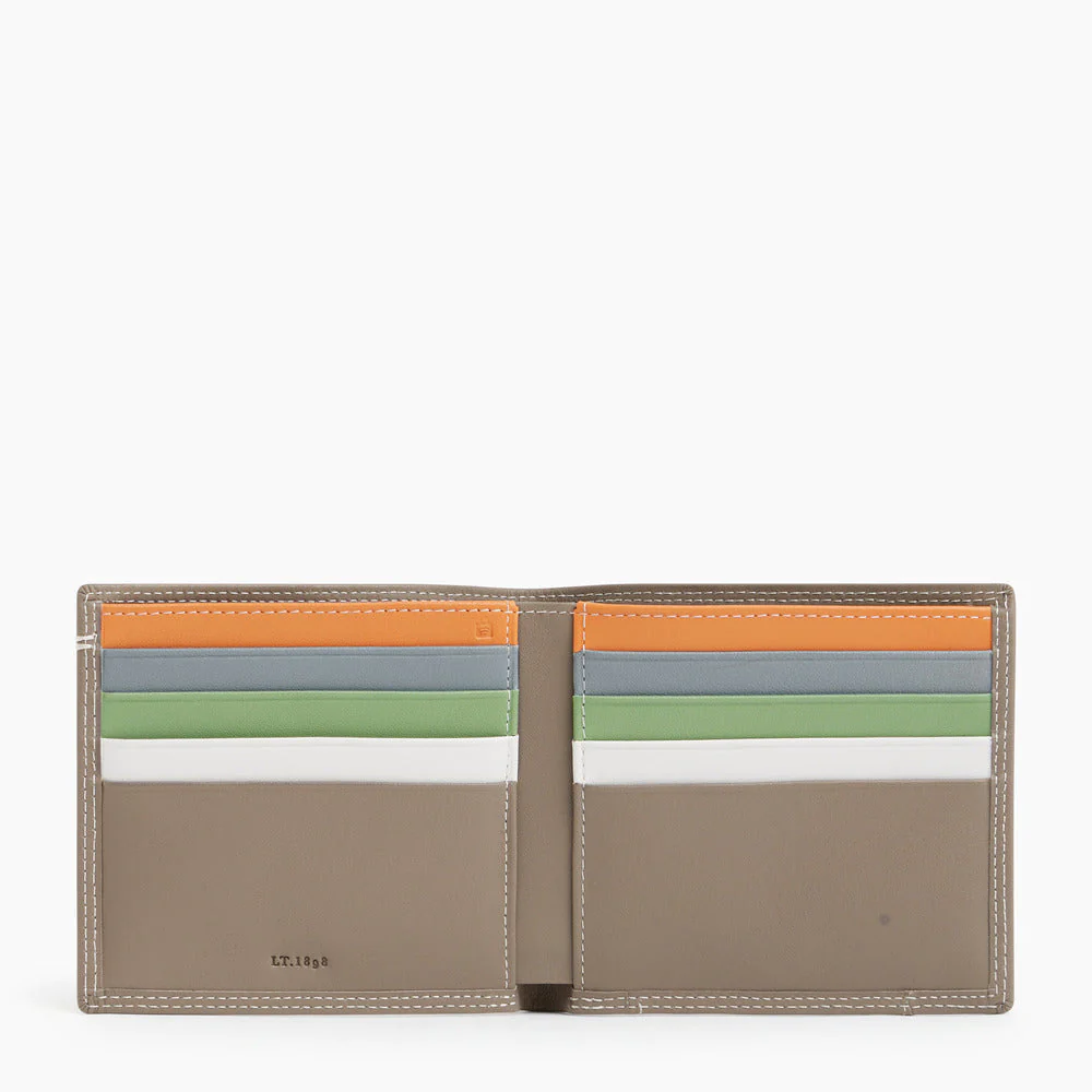 Porte cartes horizontal moyen Martin Taupe Multicolore Le Tanneur – vue 3