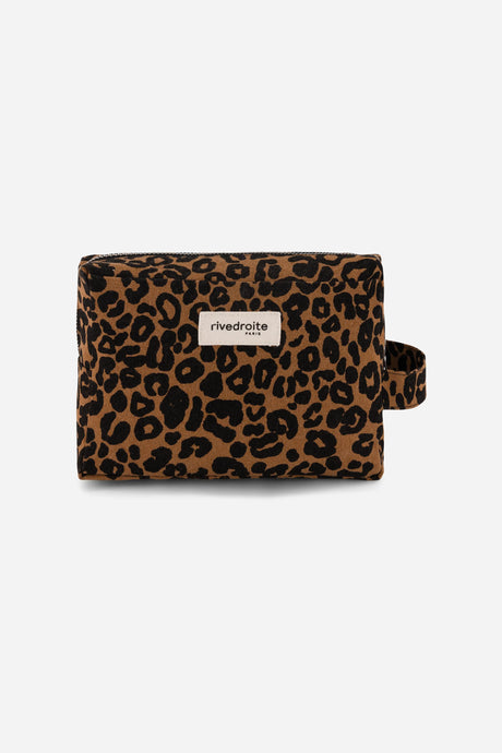 Petite Trousse Léopard marron Rive Droite – vue 2