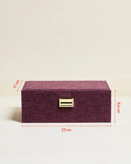 Boite à bijoux Louise Lin Prune Maison Scarlett – vue 2