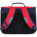 Cartable Tristan Rouge/Bleu Marine 35 cm Tann's – vue 3