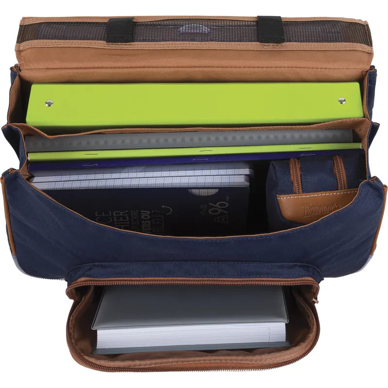 Cartable Basile gris 38 cm Tann's – vue 3