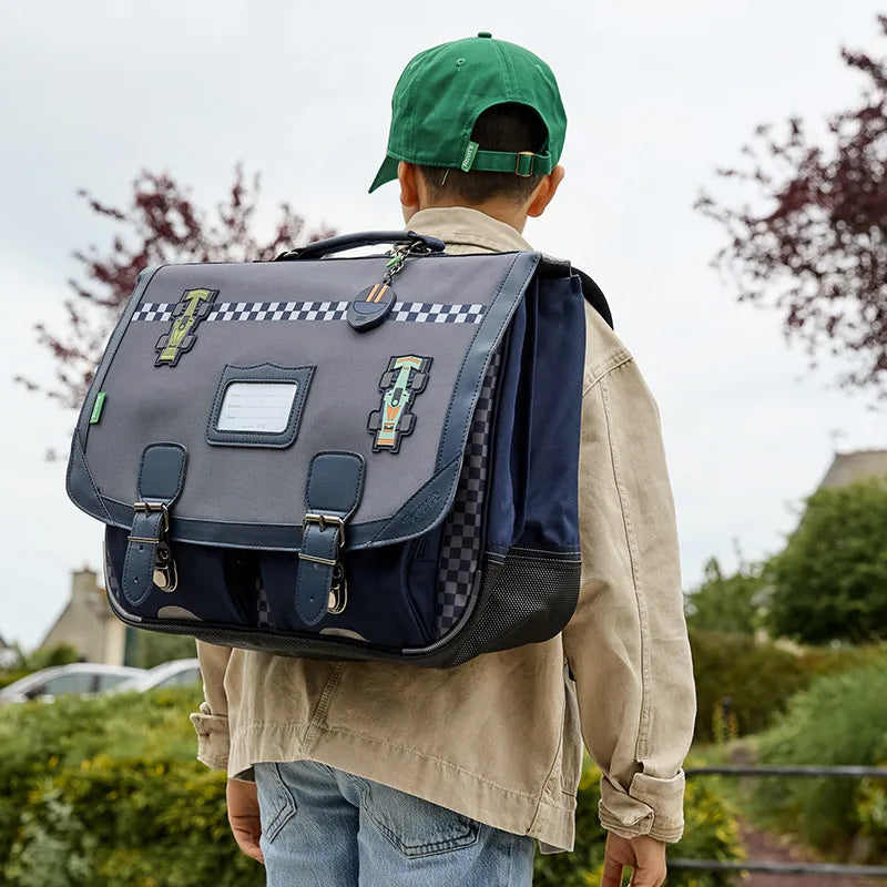 Cartable Romain gris 38 cm Tann's