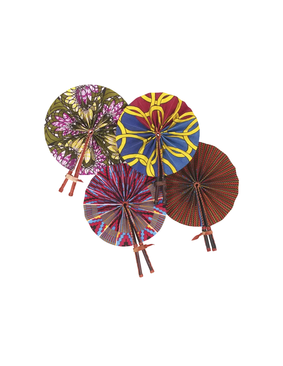 Eventail wax multicolore Bagatelle – vue 2