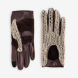 Gants cuir vélo/trottinette touche tactile Moka Glove Story