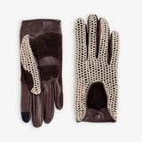 Gants cuir vélo/trottinette touche tactile Moka Glove Story