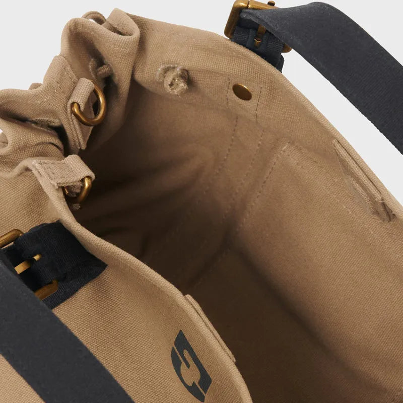 Sac à main 18H toile Kaki /Noir Gérard Darel – vue 4