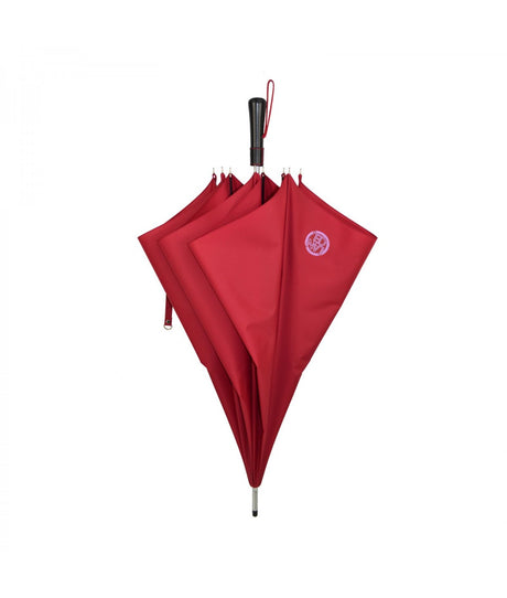 LANCEL PARAPLUIE  - Parapluie golf long Lancel à broderie Rouge