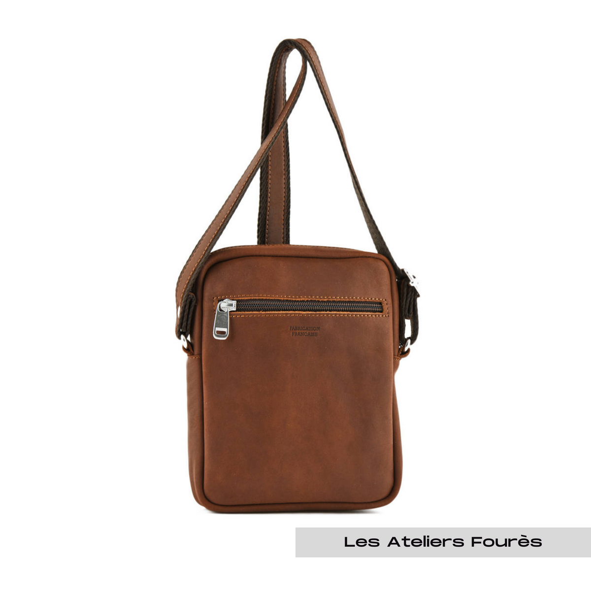Sac bandoulière cuir Baroudeur Les Ateliers Fourès – vue 2