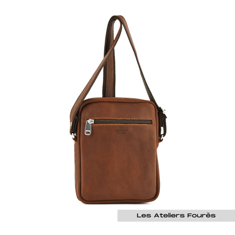 Sac bandoulière cuir Baroudeur Les Ateliers Fourès – vue 2