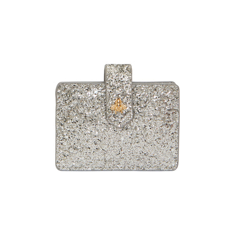 Porte cartes argent pailleté Petite Mendigote