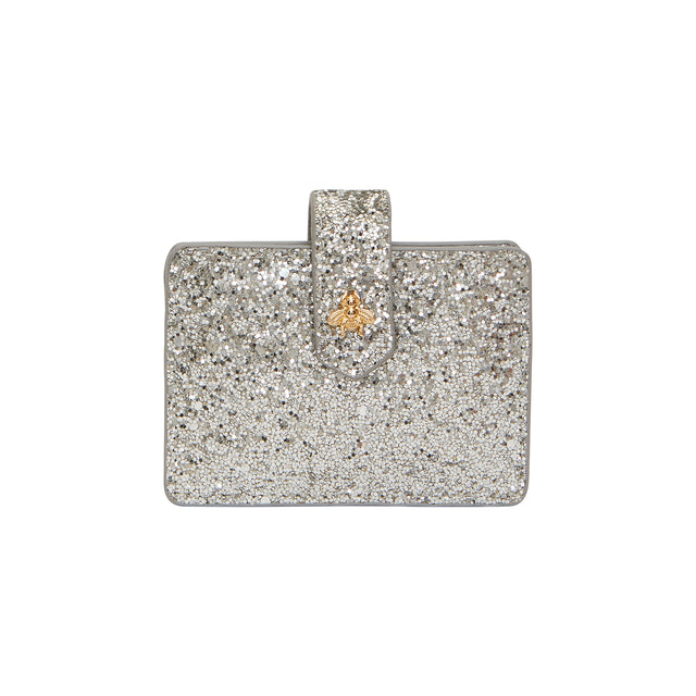 Porte cartes argent pailleté Petite Mendigote