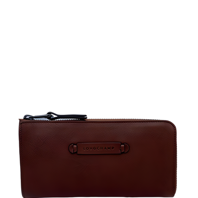 Portefeuille zippé 3D cognac Longchamp