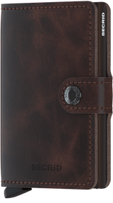 Porte cartes Miniwallet Vintage Chocolat Secrid