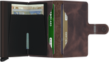 Porte cartes Miniwallet Vintage Chocolat Secrid – vue 3