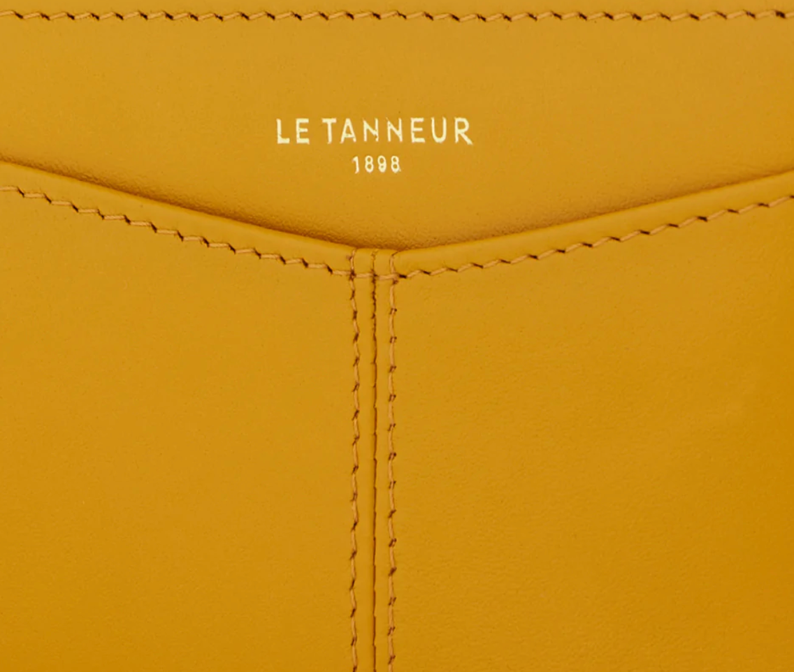 Porte cartes Charlotte Jaune osier Le Tanneur – vue 2