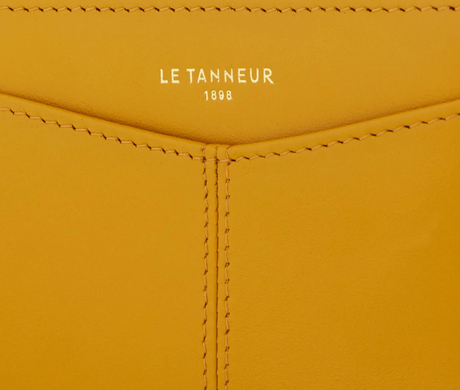 Porte cartes Charlotte Jaune osier Le Tanneur – vue 2