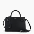 Sac à main moyen modèle Emilie en cuir grainé noir Le Tanneur