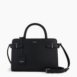 Sac à main moyen modèle Emilie en cuir grainé noir Le Tanneur