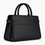 Sac à main moyen modèle Emilie en cuir grainé noir Le Tanneur – vue 4