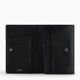Portefeuille femme modèle Emilie en cuir grainé couleur noir Le Tanneur – vue 3