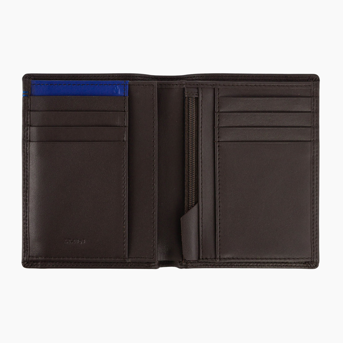 Portefeuille vertical homme zippé Marron Le Tanneur – vue 3