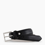 Ceinture homme en cuir noir au tannage végétal Le Tanneur