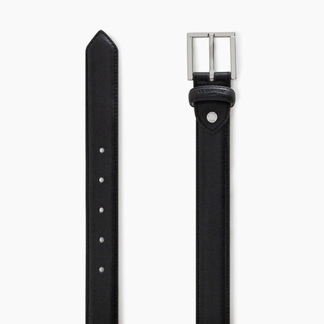 Ceinture homme en cuir noir au tannage végétal Le Tanneur – vue 2