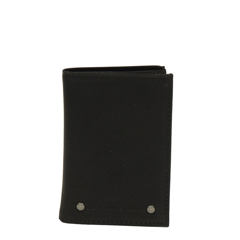 Mini portefeuille zippé Baroudeur Les Ateliers Fourès noir