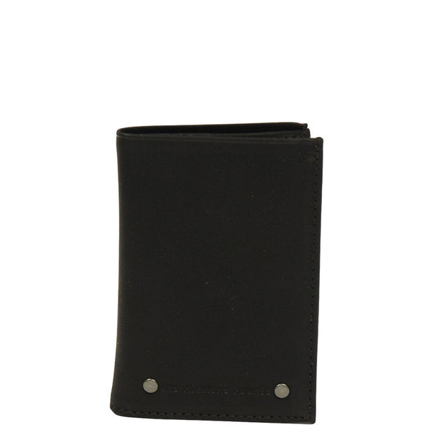 Mini portefeuille zippé Baroudeur Les Ateliers Fourès noir