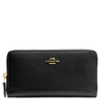 Petite maroquinerie Portefeuille long zipée Noir Coach