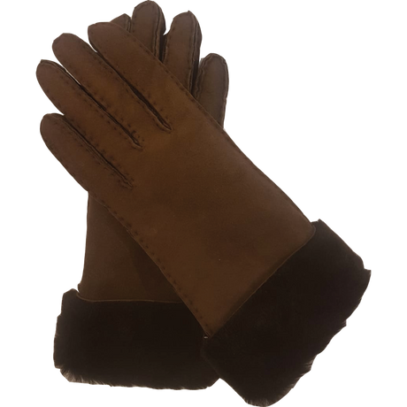 Gants avec fourrure Brown Glove Story